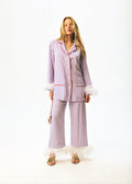 Iconic Party Pajama Suit with Feathers